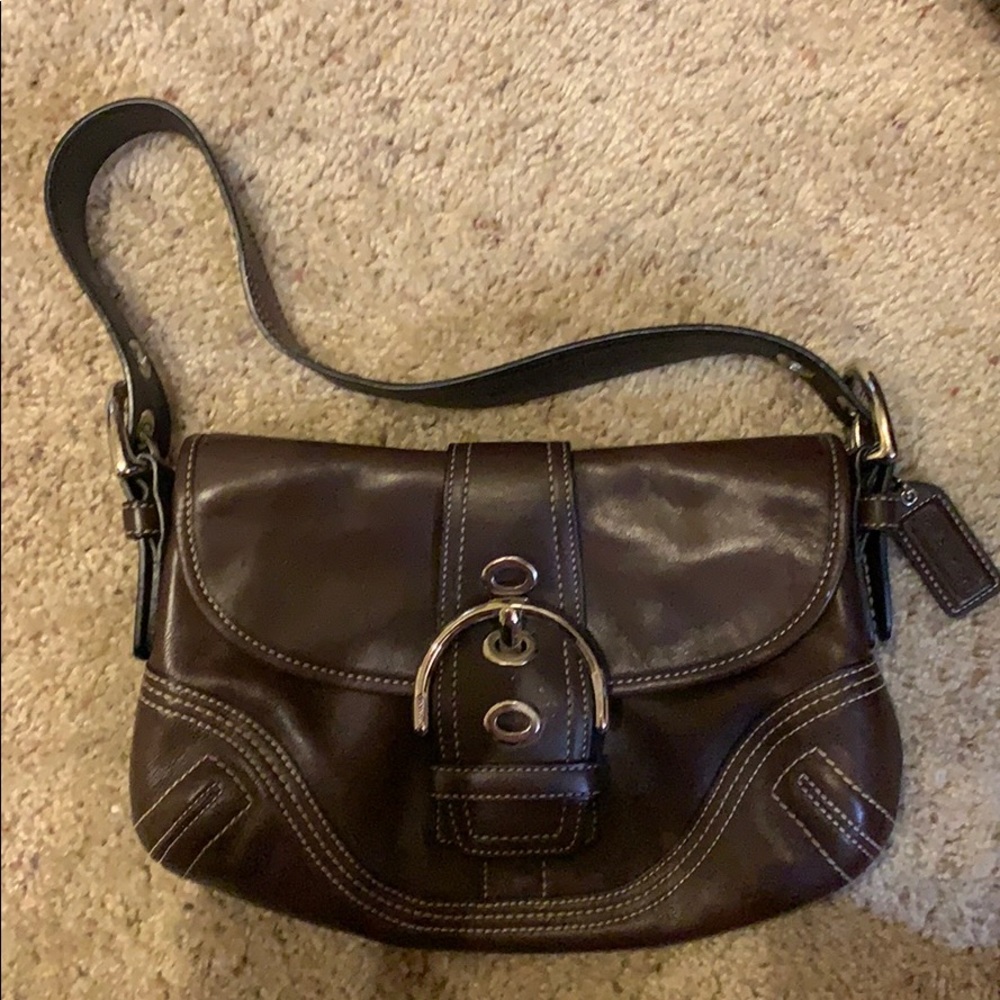 EUC Coach Handbag Brown